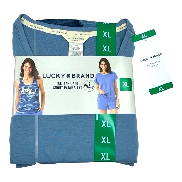 Lucky Brand Other - NWT Lucky Brand Tee, Tank and Short Pajama Set Size XL Women's
